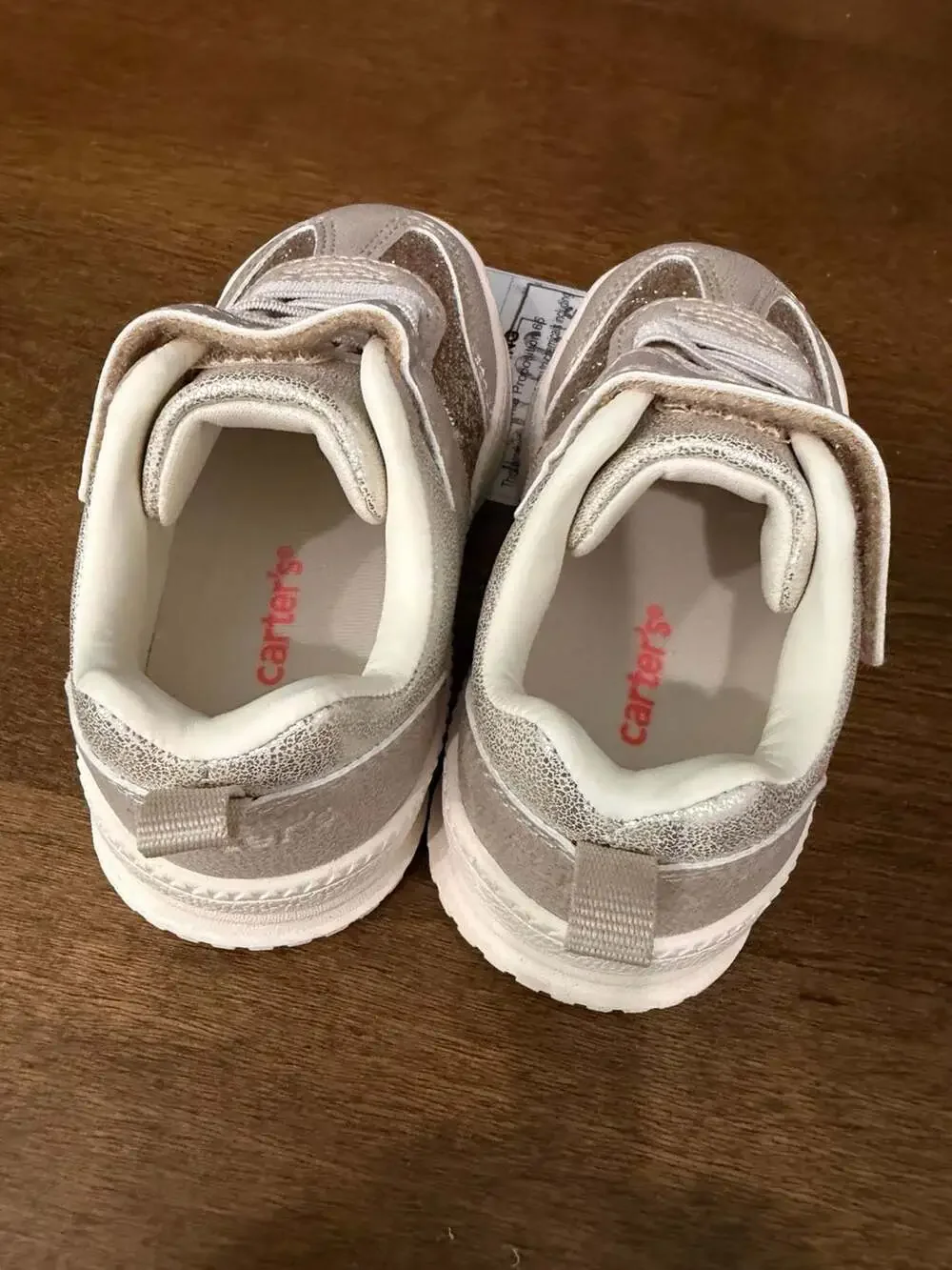 Carter's Toddler Girls Glitter Sneakers with Velcro Strap